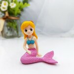 Dcoration d'aquarium en plastique pour aquarium, petite sirne, figurines miniatures, dcoration de ...