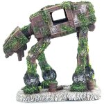 D�coration d'aquarium en r�sine en forme de chien robot, am�nagement paysager d'aquarium