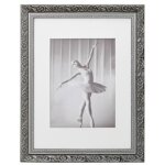 Cadre photo en bois - walther - barock - 30 x 40 cm - gris - style baroque