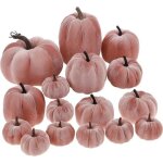 D�corations citrouilles d�coratives en velours artificielles d�corative lot de 16 mini citrouilles 8 ...
