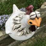 Décoration de clôture jetable amusante en résine, sculpture de poule jetable, artisanat d'art, cour 007, ... Décoration de clôture jetable amusante en résine, sculpture de poule jetable, artisanat d'art, cour 007, ...