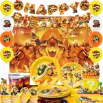 D�coration de f�te d'anniversaire bowser d�corations de f�te bowser mario, ensemble de ballons ballons ...