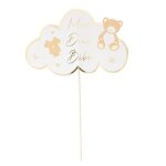 Decoration gateau nuage doux bebe 16x14cm