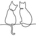 Dcoration minimaliste en mtal noir pour les amateurs de chats, convient pour la zone de jeu pour chats, ...