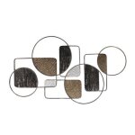 D�coration murale pop style g�om�trique en m�tal beaux arts