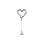 D�coration de no�l lumineuse coeur ice - argent