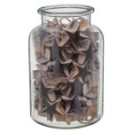 D�coration de no�l � suspendre en bois �toile terre sauvage - gris