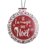 D�coration de sapin en m�tal � suspendre magie de no�l
