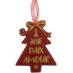 D�coration de sapin � suspendre en bois