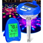 Deeprblu 2025 thermom�tre piscine solaire connect� led lumineux, double ecran, port�e 200m capteur temp�rature ...