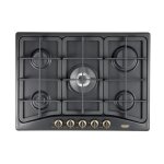 Delonghi anf 57 pro, intégré, cuisinière à gaz, emaillé, anthracite, fonte, au milieu Delonghi anf 57 pro, intégré, cuisinière à gaz, emaillé, anthracite, fonte, au milieu