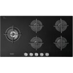 D�longhi nsl 590d ncm table de cuisson � gaz encastrable 90 cm 5 br�leurs noir