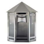Demi applique inox e27 60w