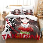 Demon slayer japanese manga pi��ces ensemble housse de couette d literie couette housse de couette ultra ...