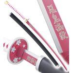 Demon slayer katana kanao tsuyuri epee en acier kimetsu no yaiba sabre d�coration