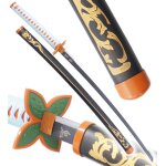 Demon slayer katana shinobu kocho epee en acier kimetsu no yaiba sabre d�coration