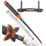 Demon slayer mini katana shinobu kocho epee en bois kimetsu no yaiba sabre white edition - 45cm d�coration ...