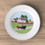 Design naif assiette pour le petit - djeuner