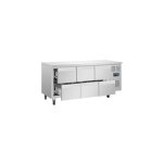 Desserte inox positive tropicalise 6 tiroirs gn 1 / 1, 300 w, 220 v - mono