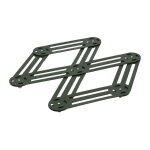 Dessous de plat �tirable vert sapin 25x12 cm