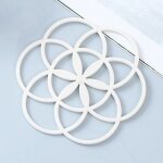 Dessous de verre anti - brlure en silicone, dcoration de table, cuisine, coussin d'isolation thermique, ...