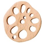 Dessous de verre el�gant en bois en forme de racine de lotus - set de table r�sistant a la chaleur pour ...