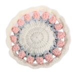 Dessous de verre tressé en fleur de tulipe, créatif, tricoté a la main, en macramé, coussin de tasse ... Dessous de verre tressé en fleur de tulipe, créatif, tricoté a la main, en macramé, coussin de tasse ...