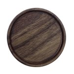 Dessous de verre rond en bois, tapis de tasse de style vintage, sous - verres de tasse d'eau pour le ...