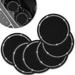 Dessous de verre de voiture, support de verre universel en caoutchouc accessoires int�rieurs 2, 75 pouces ...