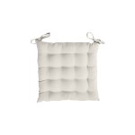 Dessus de chaise capitonn� en coton 40x40x5 cm panama lin, par soleil d'ocre