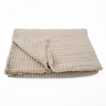 Dessus de lit en coton lav� matelass� boutis