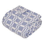 Dessus de lit matelass� a motif g�om�trique