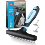 Detangling comb for dogs & cats with long hair, grooming brush for removing knots and dead hair, untangling ...