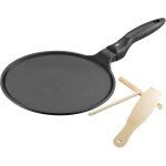 Devil poêle a crêpes 27 cm, revêtement antiadhésif, poêle induction en fonte d'aluminium, poignée bakelite, ... Devil poêle a crêpes 27 cm, revêtement antiadhésif, poêle induction en fonte d'aluminium, poignée bakelite, ...