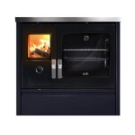 Deville - cuisinire  bois 9kw bleu nuit - c086ab - 06