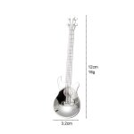 Dewenwils en acier inoxydable guitare cuillère a café thé glace crème dessert cuillère (argent) Dewenwils en acier inoxydable guitare cuillère a café thé glace crème dessert cuillère (argent)