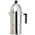 A di alessi - a9095 / 6 b - la cupola - cafetire espresso en fonte d'aluminium - noir