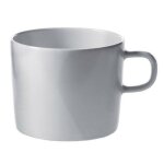 A di alessi ajm28 / 78 platebowlcup tasse a th en porcelaine blanche set de 4 pices