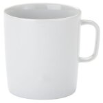 A di alessi ajm28 / 89 platebowlcup mug en porcelaine blanche set de 4 pi�ces