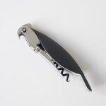 A di alessi parrot tire - bouchon sommelier en fonte d'aluminium et pc - noir