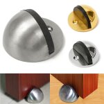 Dia coule au sol bute de porte aps en alliage de zinc satin chrome demi - lune porte bouchon bois arrt ...