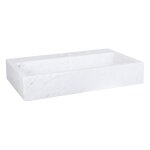 Differenz vasque salle de bain - vasque a poser marbre blanc avec trou central - lavabo salle de bain ...
