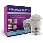 Diffuseur anti - stress pour chats - feliway - classique - solution naturelle - 30 jours d'efficacit ...