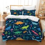 Dino housse de couette xcm dinosaure parure de lit enfant personnes avec fermeture ��clair - d dinosaure ...