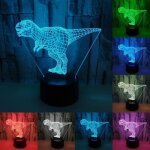 Dinosaures 3d led nuit lumi�re creative led de chevet de lampe d�corative pour enfants chambre usb led ...