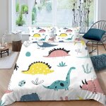Dinosaure dessin anim�� housse de couette x imprim�� d animaux mignons parure de lit personnes ado fille ...