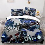 Dinosaure housse de couette zipp��e doux confortable microfibre parure lit personne x cm housse de couette ...