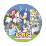 Disque azyme sonic the hedgehog d�co g�teau 20cm