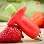 Dissolvant de tige de couteau a fruits, gadget tiges de tomate, couteau a fruits, outil de cuisine portable, ...