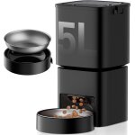 Distributeur automatique de croquettes pour chat et chien, capacit� 5l, mangeoire programmable 1 a 10 ...